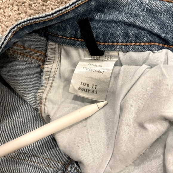 Black Label Skinny Patchwork Denim Designer Jeans, size 11 waist 31, EUC - Picture 5 of 7